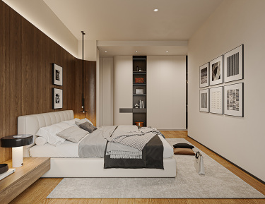 202平现代极简卧室