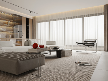 260平奶油风客厅