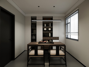 149平现代极简书房