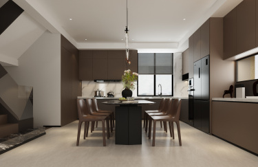 350平现代极简餐厅