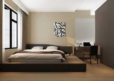 350平现代极简卧室