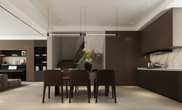 350平现代极简餐厅