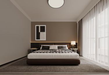 350平现代极简卧室