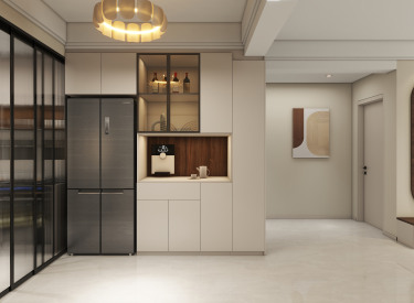 132平奶油风餐厅