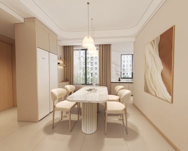 124平奶油风餐厅