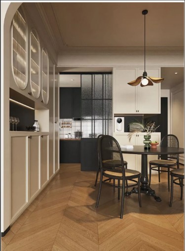 140平美拉德复古风餐厅