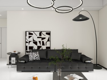 119平现代极简客厅