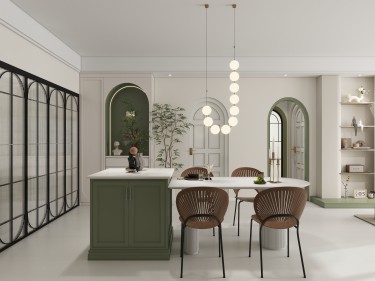 170平奶油风餐厅