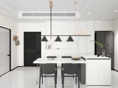 119平现代极简餐厅