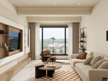 106平侘寂风客厅