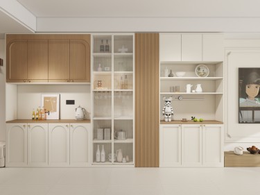 116平奶油风餐厅