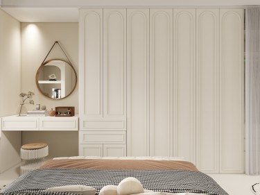 116平奶油风卧室