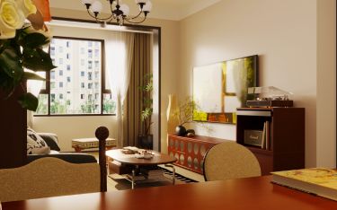 70平美拉德复古风餐厅