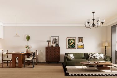 70平美拉德复古风客厅