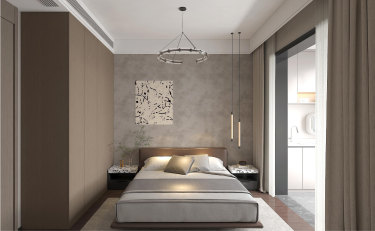 170平现代极简卧室