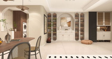 260平美拉德复古风客厅