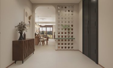 450平美拉德复古风客厅