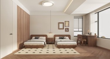 450平美拉德复古风卧室