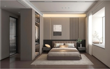 170平现代极简卧室