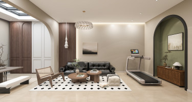 260平美拉德复古风客厅