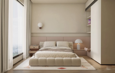 151平现代极简卧室