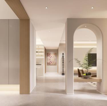 138平奶油风客厅