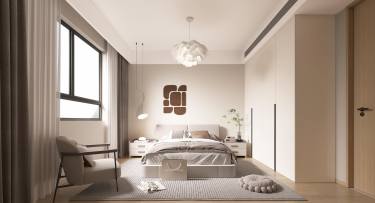 138平奶油风卧室