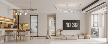 115平现代极简餐厅