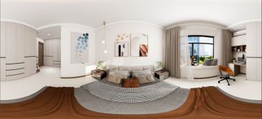 115平现代极简卧室