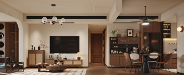 141平美拉德复古风客厅