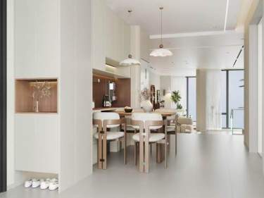 180平奶油风客厅