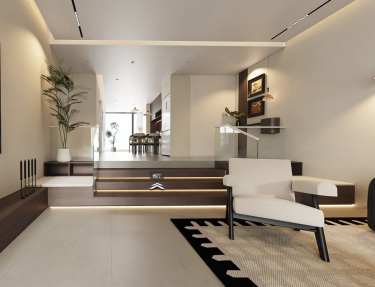 180平奶油风客厅