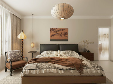 180平奶油风卧室