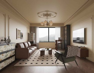 148平美拉德复古风客厅