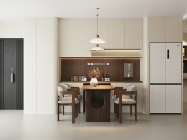 180平奶油风餐厅