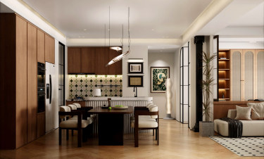 120平奶油风餐厅