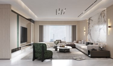 168平新混搭风客厅