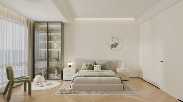 110平新混搭风卧室