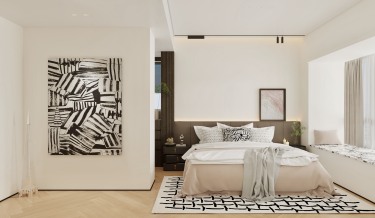 110平新混搭风卧室