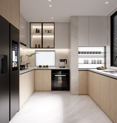 168平新混搭风厨房