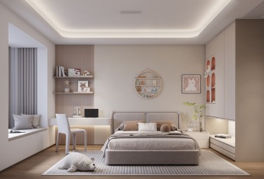 168平新混搭风卧室