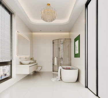 400平现代轻奢卫生间