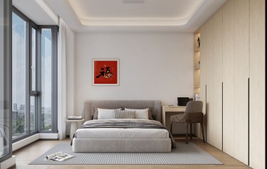 168平新混搭风卧室