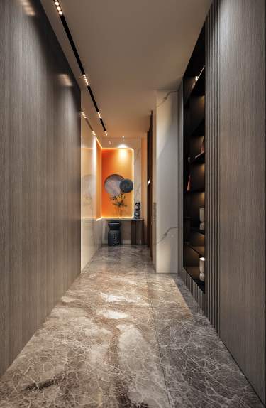 156平现代轻奢走廊