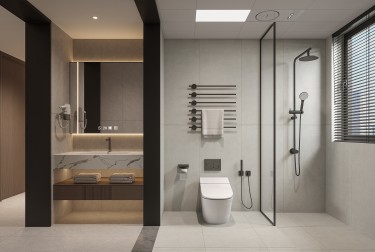 136平现代极简餐厅