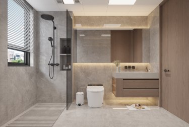 160平现代极简玄关