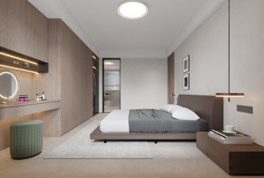 160平现代极简餐厅