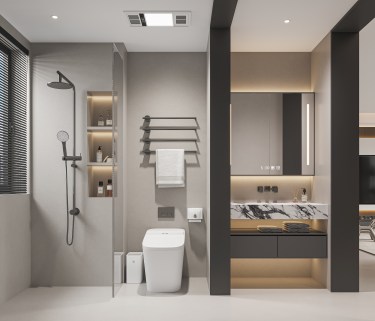 189平现代轻奢卧室