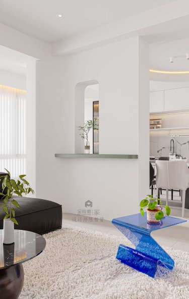 140平现代极简客厅