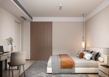 212平原木风卧室